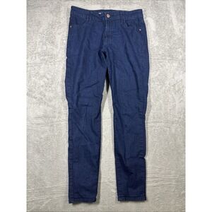 Old Navy Women's Jeans Mid Rise Super Skinny Ankle Dark Wash Size 8